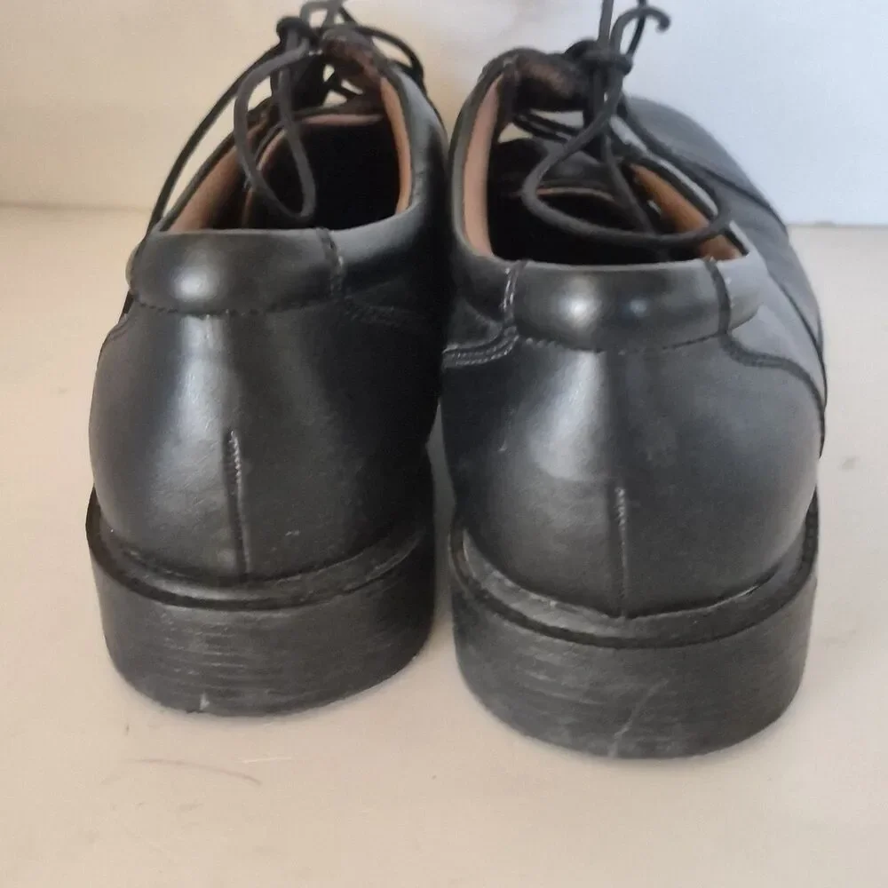 Mens Puritan Leather & Man made Size 10½ Dress Shoes Black - Picture 4 of 8